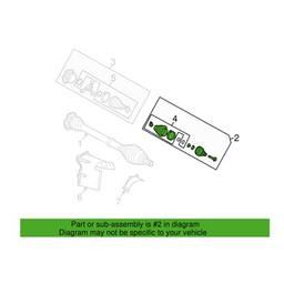 Audi CV Joint Kit - Front Outer 4F0498099A